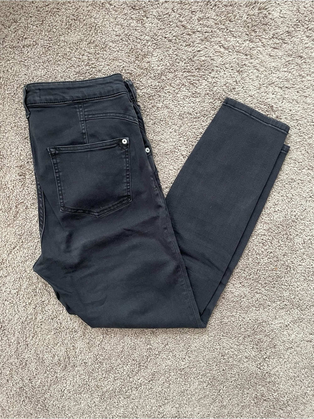 Anthropologie Pilcro Iris High-Rise Skinny Jeans in Faded Black